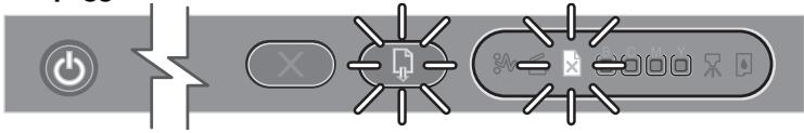 HP OFFICEJET PRO K850DN - Significato delle spie del pannello di controllo - 3