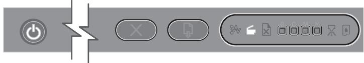 HP OFFICEJET PRO K850DN - Interpreting control panel lights - 1