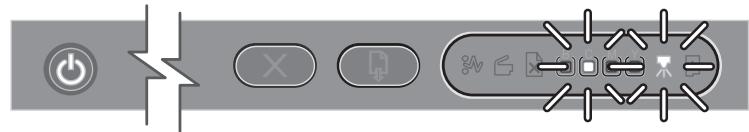 HP OFFICEJET PRO K850DN - Interpreting control panel lights - 4