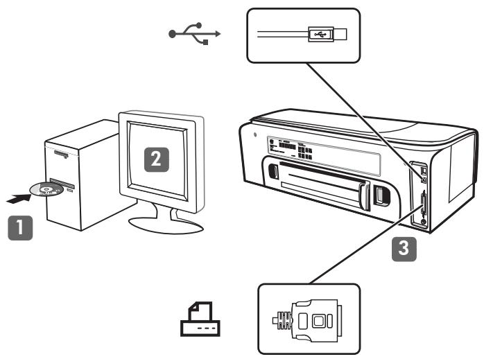 HP OFFICEJET PRO K850DN - Punto 6: Collegare il cavo di alimentazione e accendere la stampante. - 3