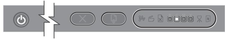 HP OFFICEJET PRO K850DN - Interpreting control panel lights - 6