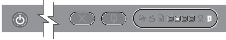 HP OFFICEJET PRO K850DN - Interpreting control panel lights - 8