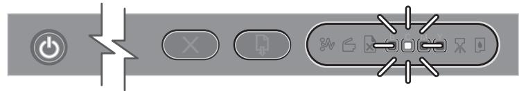 HP OFFICEJET PRO K850DN - Interpreting control panel lights - 7