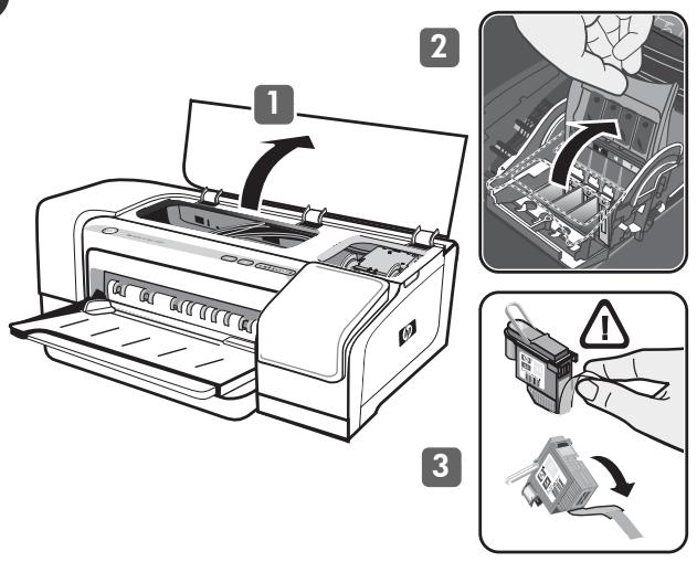 HP OFFICEJET PRO K850DN - Punto 3: Installare le cartucce di stampa. - 2