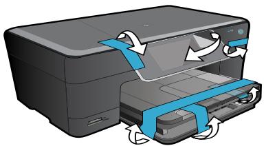 HP PHOTOSMART PREMIUM C310A - Unpack printer. Remove all tape, protective film, and packing material. - 1