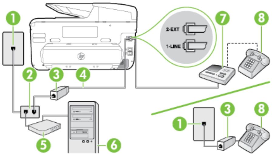 HP OFFICEJET PRO 276DW (CR770A) - Vue arrière de l'imprimante - 5