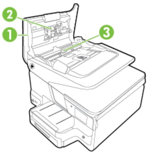 HP OFFICEJET PRO 276DW (CR770A) - Pour nettoyer les rouleaux ou le tampon de séparation, procédez comme suit : - 1