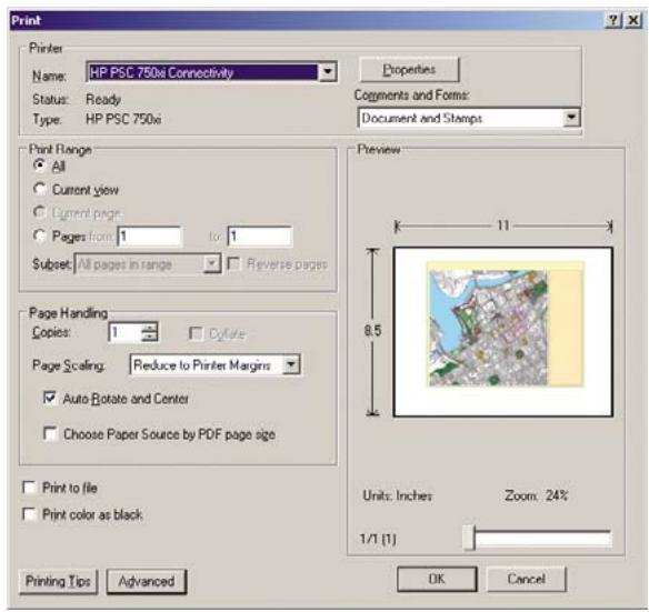 HP DESIGNJET T1100 - Utilisation d'Adobe Acrobat - 2