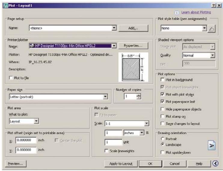HP DESIGNJET T1100 - Utilisation d'AutoCAD - 1