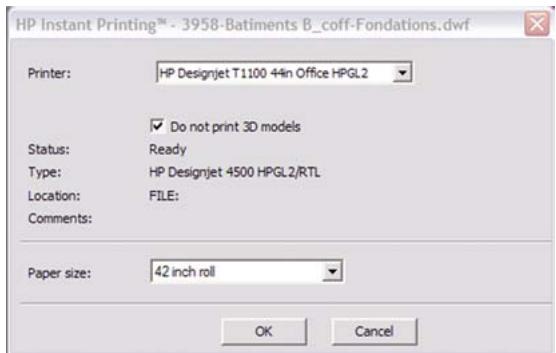 HP DESIGNJET T1100 - Utilisation de l'Explorateur Windows pour imprimer des fichiers Autodesk Design Review - 2