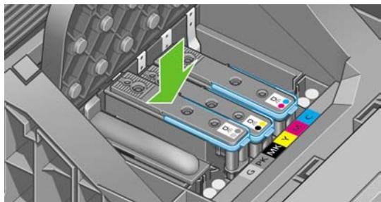 HP DESIGNJET T1100 - Insertion d'une tête d'impression - 4