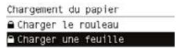 HP DESIGNJET T1100 - Procedure d'utilisation du menu Papier - 1