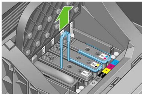 HP DESIGNJET T1100 - Retrait d'une tête d'impression - 11