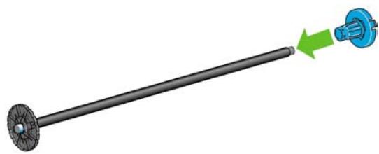 HP DESIGNJET T1100 - Chargement d'un rouleau sur la bobine de 44 pouces - 5