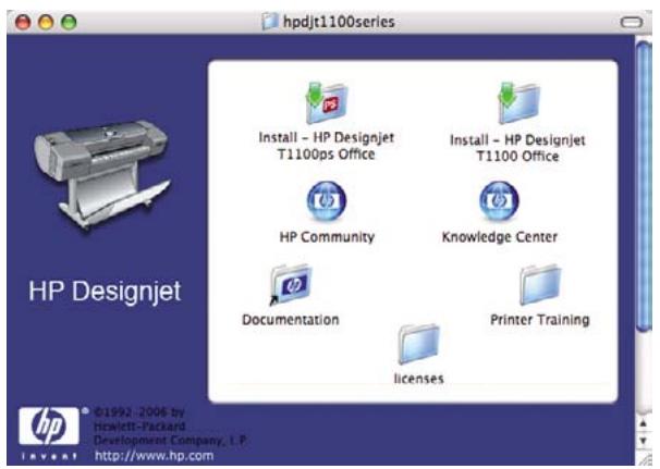 HP DESIGNJET T1100 - Connexion directe à un ordinateur (Mac OS) - 1