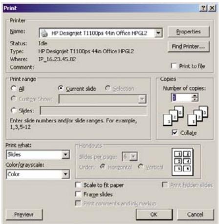 HP DESIGNJET T1100 - Utilisation de PowerPoint - 1