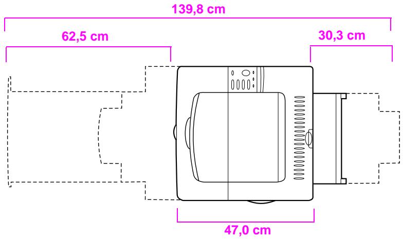 HP DESKJET F4224 ALL-IN-ONE PRINTER - Fysiske dimensjoner - 3