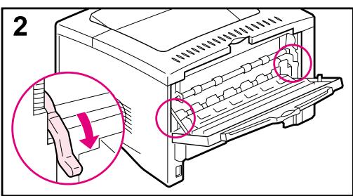 HP DESKJET F4224 ALL-IN-ONE PRINTER - Fjerne fastkjørt papir fra utmatingsområdene - 2