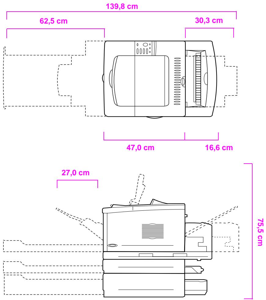HP DESKJET F4224 ALL-IN-ONE PRINTER - Fysiske dimensjoner - 5