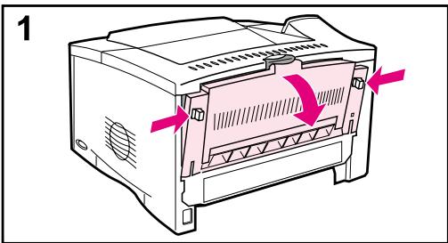 HP DESKJET F4224 ALL-IN-ONE PRINTER - Fjerne fastkjørt papir fra utmatingsområdene - 1