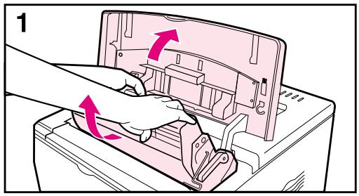 HP DESKJET F4224 ALL-IN-ONE PRINTER - Fjerne fastkjøring fra området ved det øvredekselet - 1