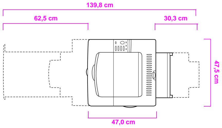 HP DESKJET F4224 ALL-IN-ONE PRINTER - Fysiske dimensjoner - 1