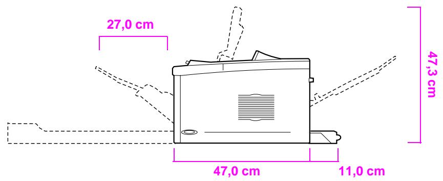 HP DESKJET F4224 ALL-IN-ONE PRINTER - Fysiske dimensjoner - 2
