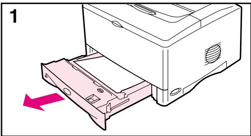 HP DESKJET F4224 ALL-IN-ONE PRINTER - Fjerne fastkjørt papir fra området ved innskuffene - 1