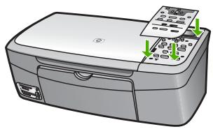 HP PHOTOSMART 2570 - Pour fixer le cache du panneau de configuration - 1