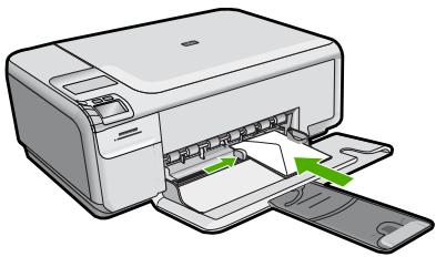 HP PHOTOSMART C4400 ALL-IN-ONE - Solution 1 : Chargez correctement la pile d'enveloppes - 1