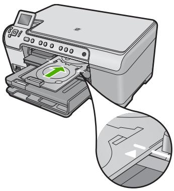 HP PHOTOSMART C5380 - So drucken Sie direkt auf eine CD/DVD: - 5