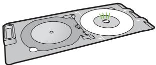 HP PHOTOSMART C5380 - So drucken Sie direkt auf eine CD/DVD: - 2