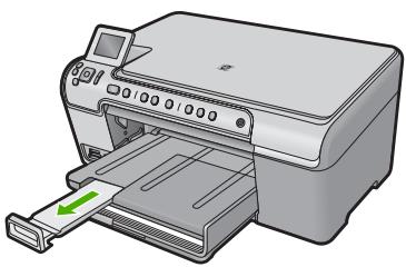 HP PHOTOSMART C5380 - So legen Sie großformatiges Papier ein: - 5