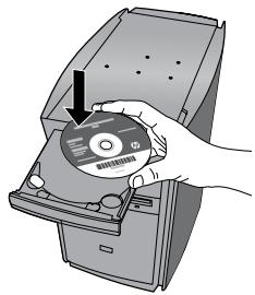 HP PHOTOSMART B109A - Satt i CD-skivan for vegledd skrivarinstallation - 1