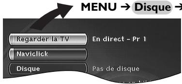 THOMSON DTH8543 - Le menu Disque - 2