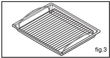 BRANDT FP667XS1 - - Plat creux équipé d'une grille support spéciale grillades (fig.3) - 1