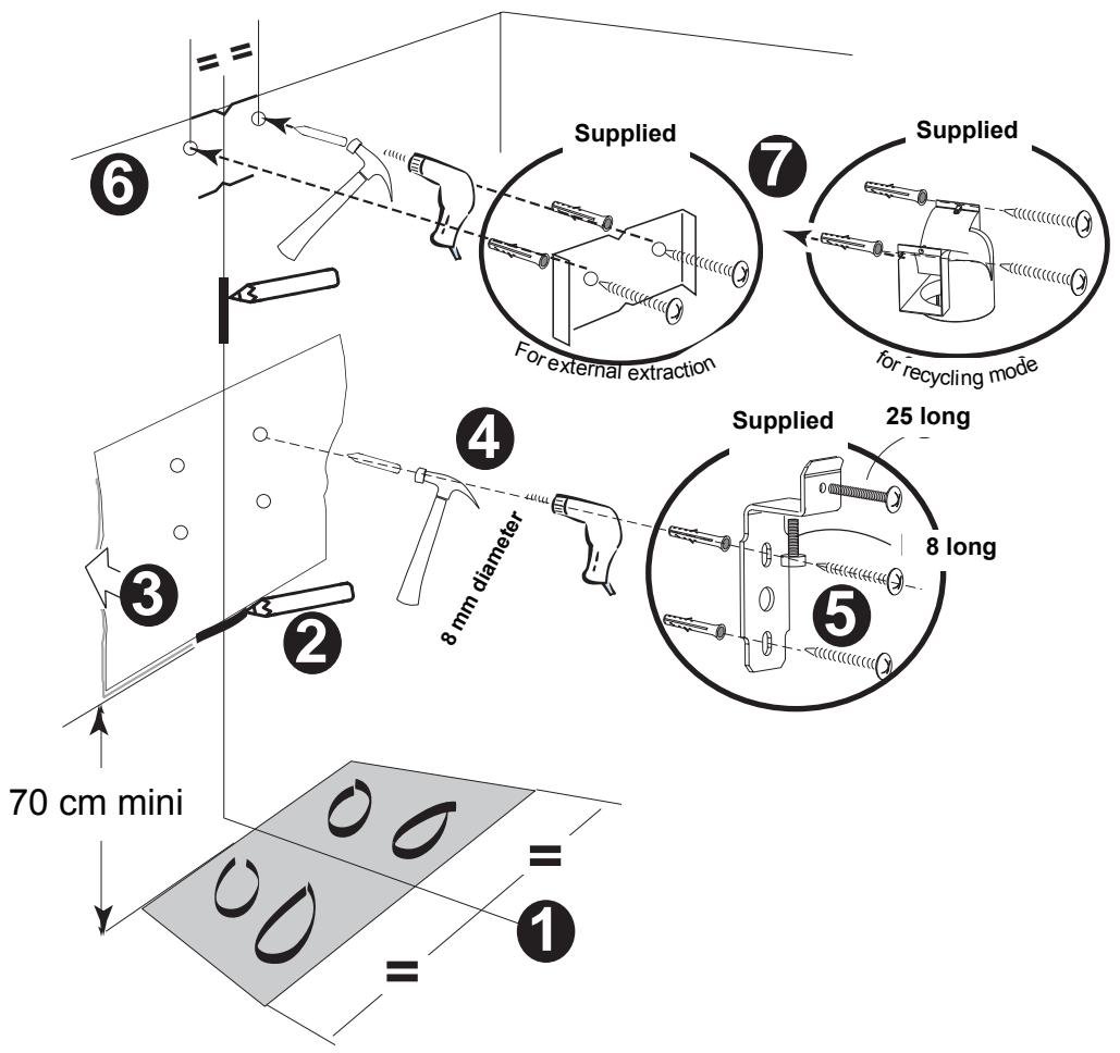 BRANDT TV399XF1 - Assembling the main body of the hood - 1