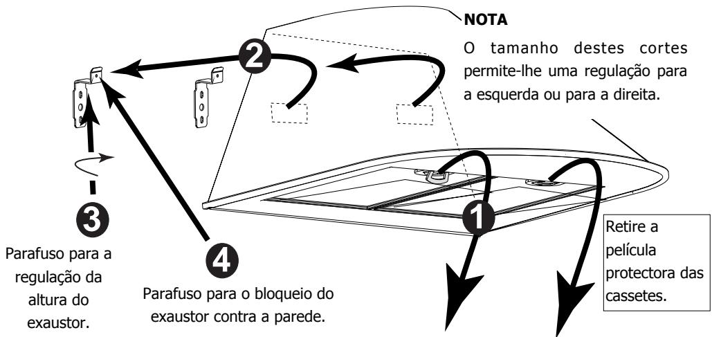 BRANDT TV399XF1 - Montagem do corpo do exaustor - 2