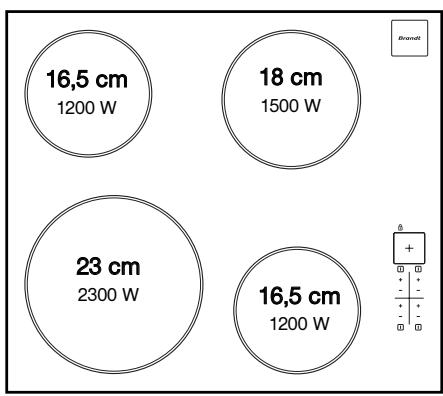 BRANDT TV623BT1 - DESCRIPTION OF THE TOP - 1