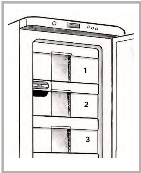 BRANDT UD2721 - De cette façon vous bénéficiiez du pouvoir de congélation maximum. - 1