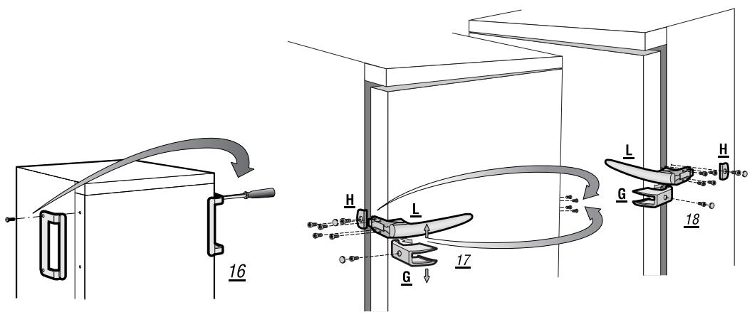 BRANDT UL2221 - Réversibilité de la poignée - 3