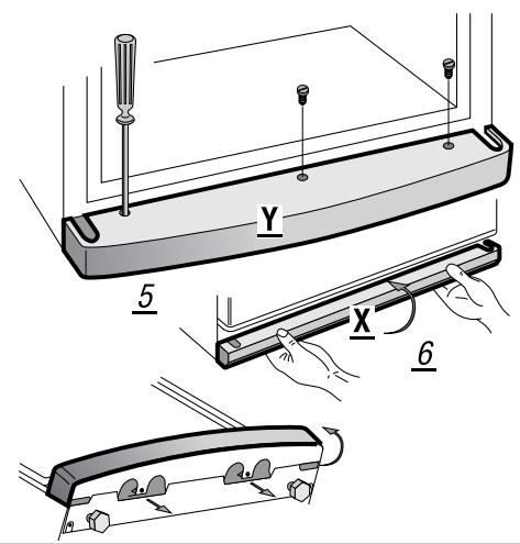 BRANDT UL2221 - Comment enlever la plinthe - 1