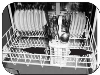 BRANDT VM400WE1 - Die verschiebbaren Besteckkörbe - 1