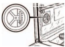 BRANDT VM400WE1 - ② - Einstellen mit Hilfe des Cursor im Wanneninneren - 1