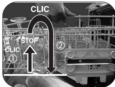 BRANDT VM400WE1 - ② Niedrigerstellen: - 1