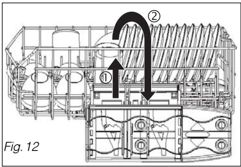 BRANDT DFH133, DFH 1125, DFH1025S, DFH133, DFH1132X - • Dans le panier inférieur - 1