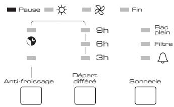 BRANDT EFE8711F - - Modification d'une programmation ou d'un séchage en cours : - 3