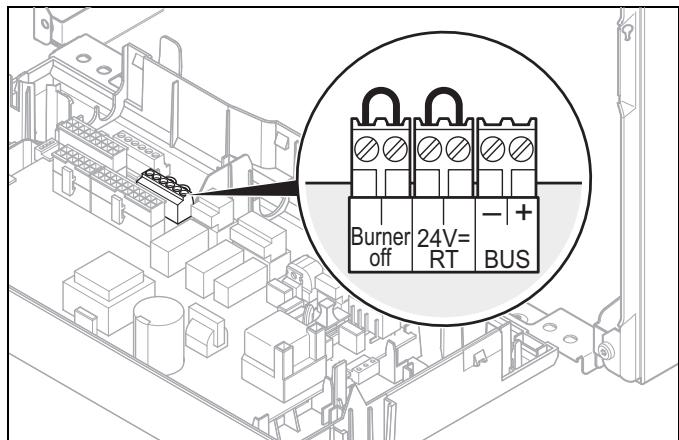 SAUNIER DUVAL THEMAFAST - Raccordement du régulateur au système électronique - 1