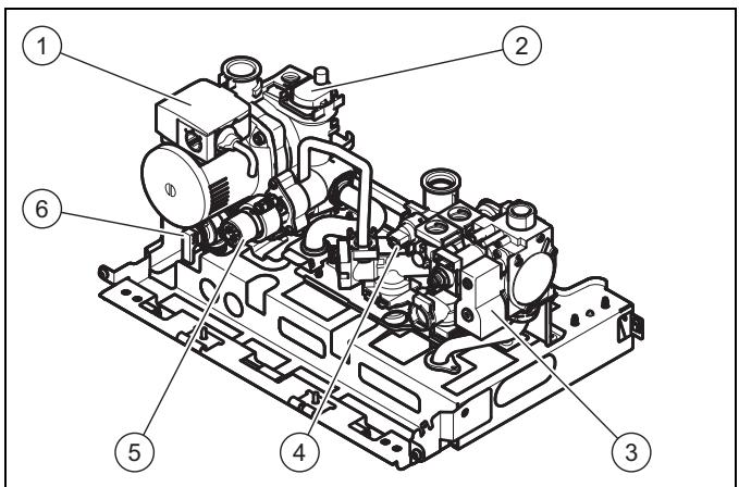 SAUNIER DUVAL THEMAFAST - Structure du bloc hydraulique - 1