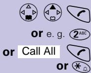 or e. g. 2ABC or Call All or *